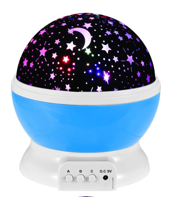 Magical Star & Moon Projector Night Lamp – 360° Rotating Dream Light for Kids & Home Decor